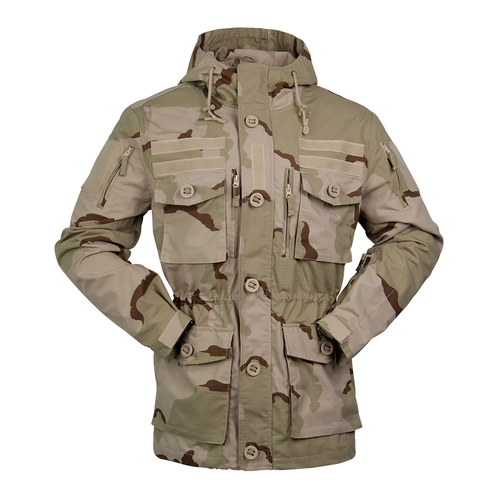 Outdoor Hunting Coat - เสื้อแจ็คเก็ตยุทธวิธีสำหรับล่าสัตว์กลางแจ้งลายทะเลทรายสามสี ลดราคาพิเศษ