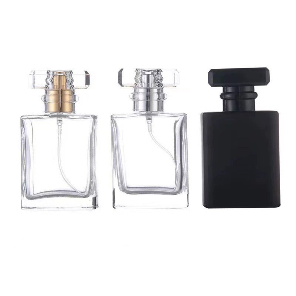 Scent Eliminator Spray - 5pcs 10pcs 20pcs 50ml สีดําโปร่งใสขวดน้ําหอมกระเป๋าเดินทางแก้วสเปรย์ขวดที่ว่างเปล่าขวด Mist