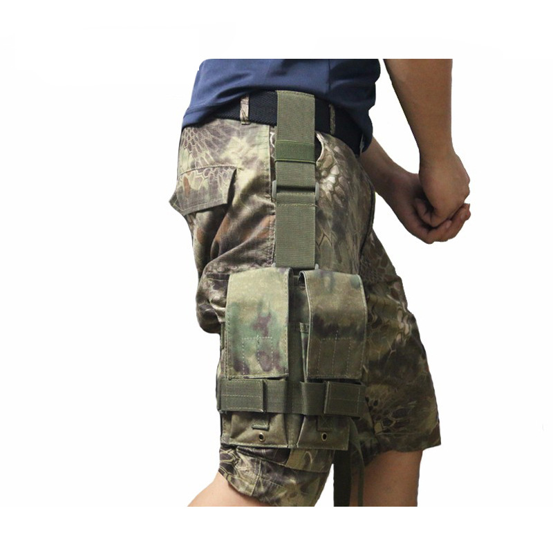 Outdoor Hunting Magazines - กระเป๋าใส่แม็กกาซีนแบบยุทธวิธี 5.56/7.62 สำหรับติดขา / แผงยึดแบบ Molle