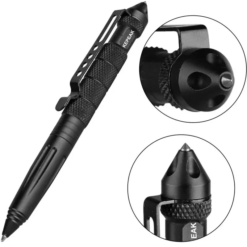 Tactical Pen Tool - ปากกาป้องกันตัวกลางแจ้ง อุปกรณ์ป้องกันตัวสำหรับกิจกรรมกลางแจ้ง แคมป์ปิ้ง อเนกประสงค์ ขนาดเล็ก พกพาสะดวก