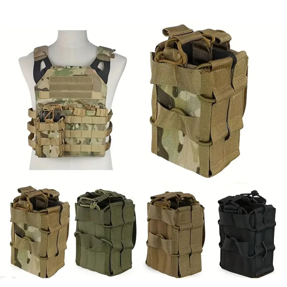 Outdoor Hunting Magazines - 5.56 7.62 Molle กระเป๋านิตยสารคู่ M16 M4