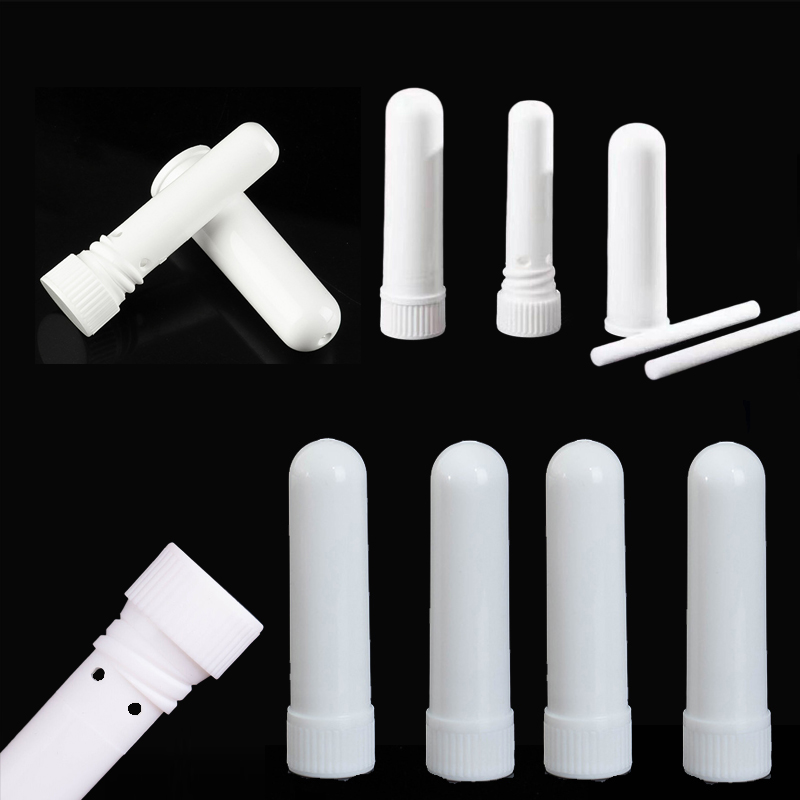 Scent Eliminator Spray - หลอดพลาสติกพกพาสำหรับใส่น้ำหอมหรือน้ำมันหอมระเหยแบบเติมได้ 50 ชิ้น พร้อมไส้สำลี