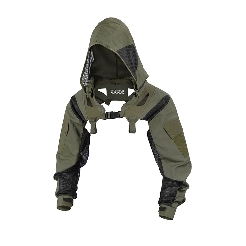 Outdoor Hunting Coat - ดีเอ็มเกียร์เสื้อแจ็คเก็ตแบบมีฮู้ด ดีไซน์ดั้งเดิม แขนยาว ลายพราง ระบายอากาศได้ดี สวมใส่สบาย