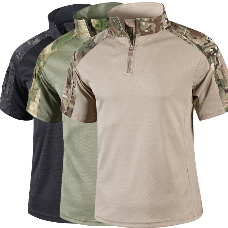 เสื้อยืดแขนสั้นลายพรางทหารสำหร - Outdoor Hunting T Shirts บทวิจารณ์และราคา