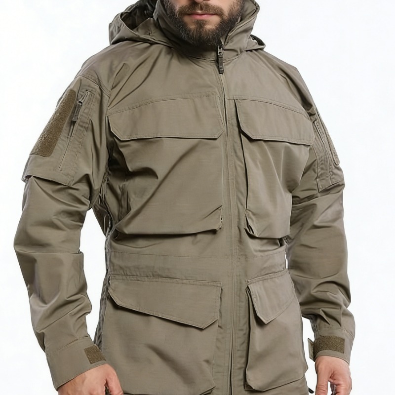 เสื้อแจ็คเก็ตยุทธวิธีสำหรับผู้ - Outdoor Hunting Coat บทวิจารณ์และราคา