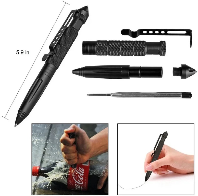 ปากกายุทธวิธีทางทหารอลูมิเนียม - Tactical Pen Tool บทวิจารณ์และราคา