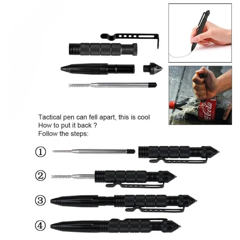 ปากกายุทธวิธีอเนกประสงค์ป้องกั - Tactical Pen Tool บทวิจารณ์และราคา