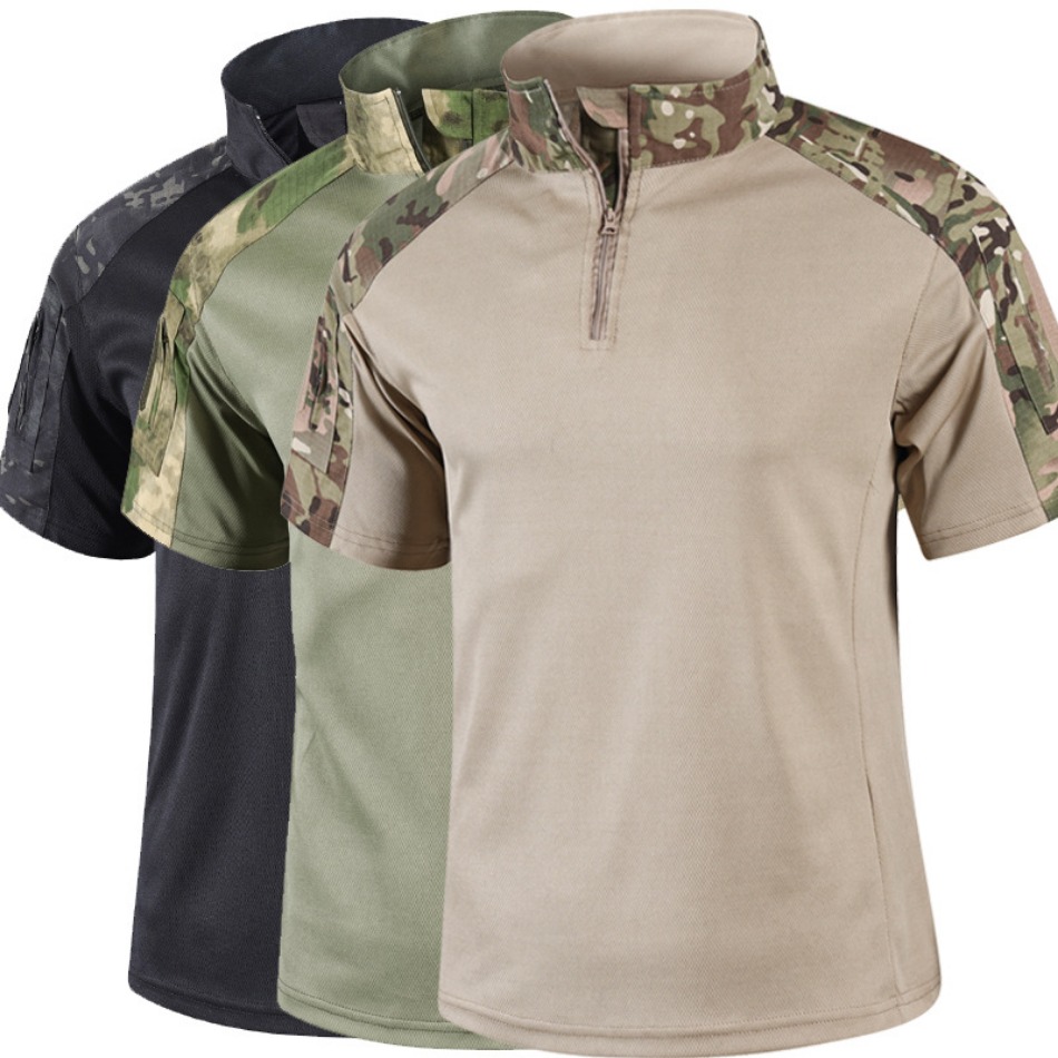 คาโม่ แทคติคอลเสื้อแขนสั้นเสื้ - Outdoor Hunting T Shirts บทวิจารณ์และราคา