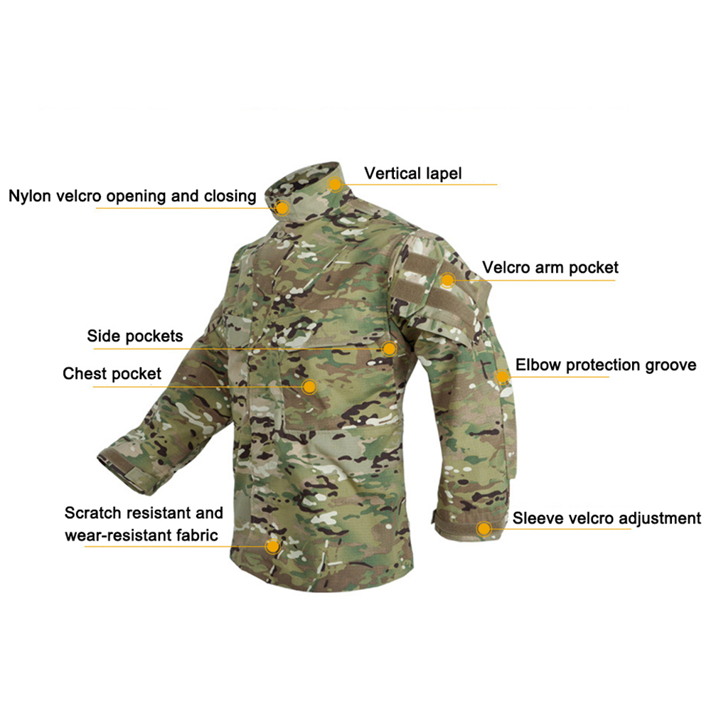 เสื้อโค้ทกันลมแขนยาวลายพรางสำห - Outdoor Hunting Coat บทวิจารณ์และราคา