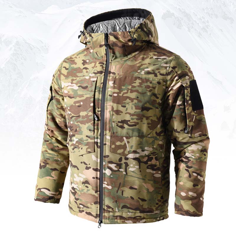 เสื้อแจ็คเก็ตผู้ชายแบบมีฮู้ดสำ - Outdoor Hunting Coat บทวิจารณ์และราคา