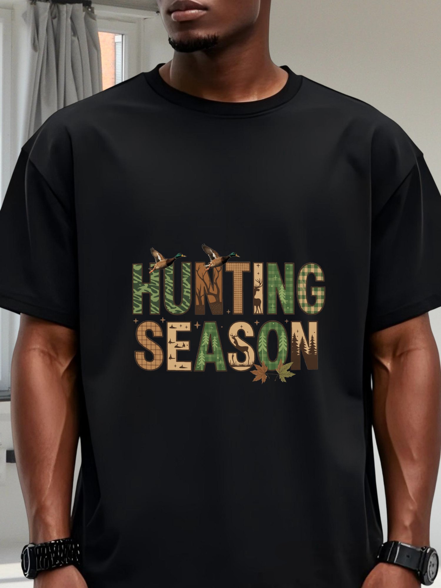 เสื้อยืดลายพรางสำหรับล่าสัตว์แ - Hunting Outdoor Day บทวิจารณ์และราคา