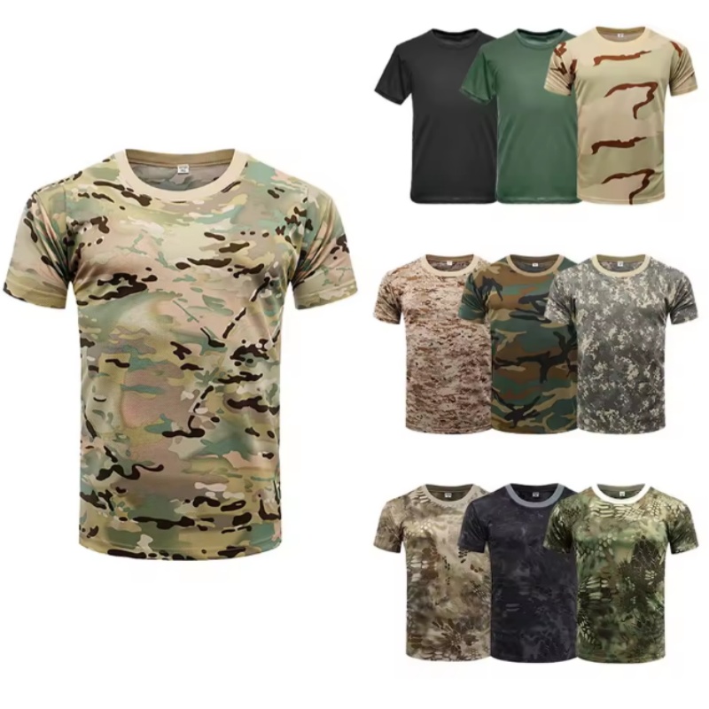 เสื้อยืดผู้ชายสำหรับเล่นกีฬากล - Outdoor Hunting T Shirts บทวิจารณ์และราคา