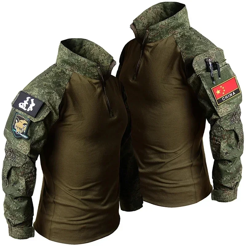 ชุดยุทธวิธีลายพราง RU ชุดกลางแ - Outdoor Hunting T Shirts บทวิจารณ์และราคา