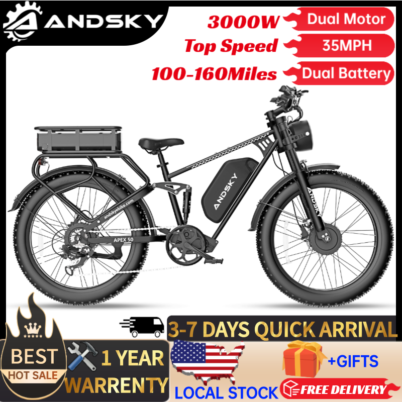 ANDSKY Apex50 AWD จักรยานไฟฟ้า - Hunting Outdoor Day บทวิจารณ์และราคา