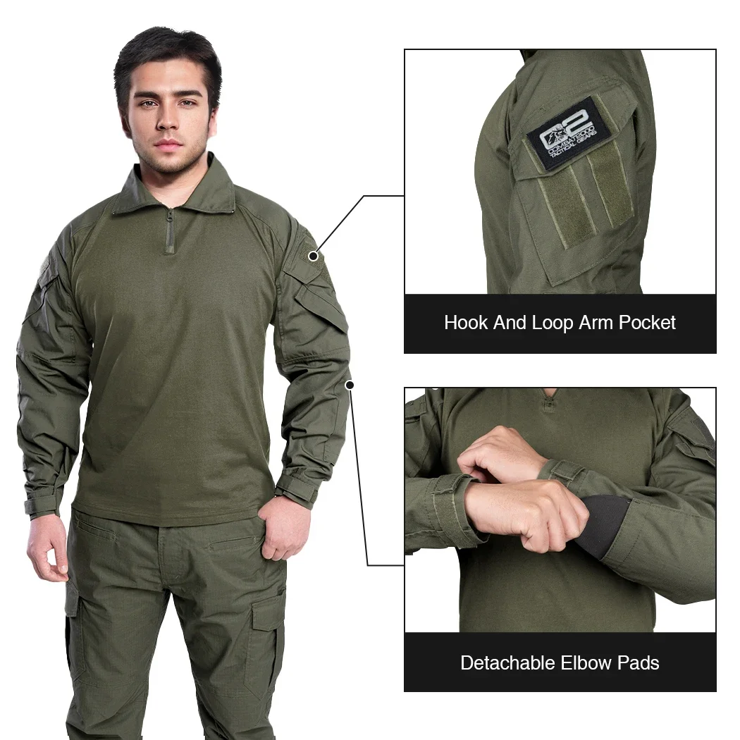 เสื้อยุทธวิธี G3 Combat เสื้อ  - Outdoor Hunting T Shirts บทวิจารณ์และราคา